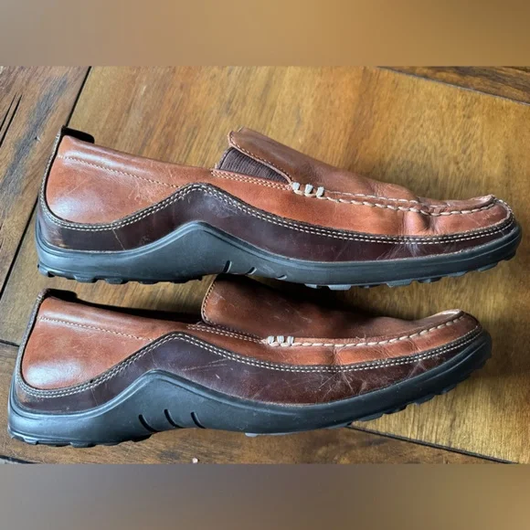 Cole Haan Tucker Venetian C03559 Brown Leather Loafers Men’s 10.5 - Picture 8 of 9